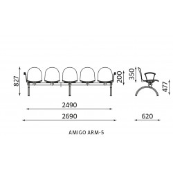 Ławka AMIGO ARM-5