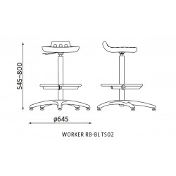 Stołek WORKER RB